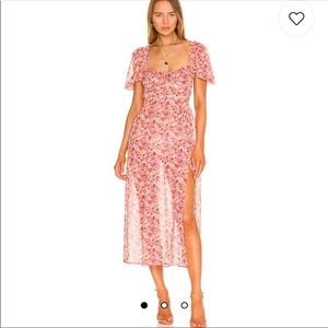 For Love & Lemons Felicia Midi Dress